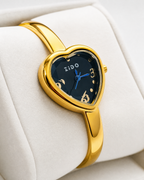 Gold-Tone Heart-Shaped ZIDO Women's Watch