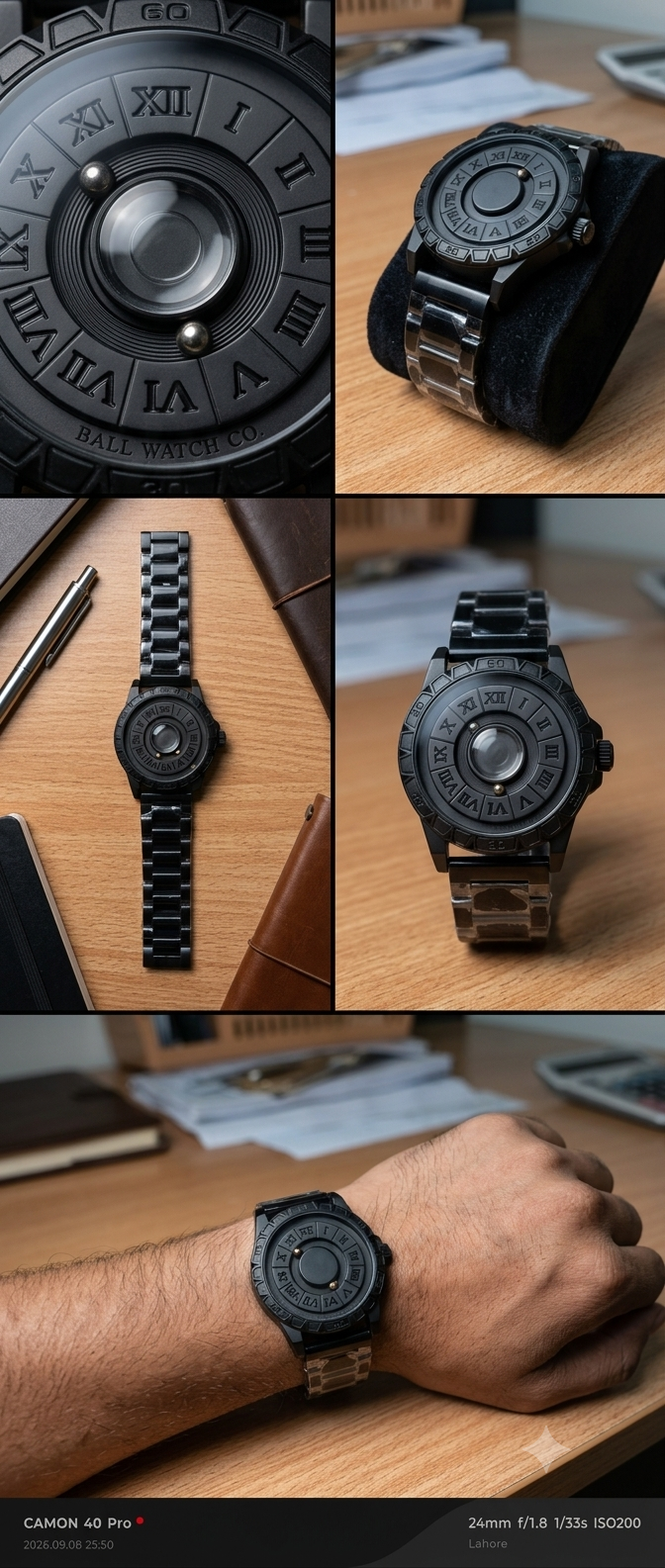Magnetic Levitation Roman Numeral Ball Watch (U040A Series)