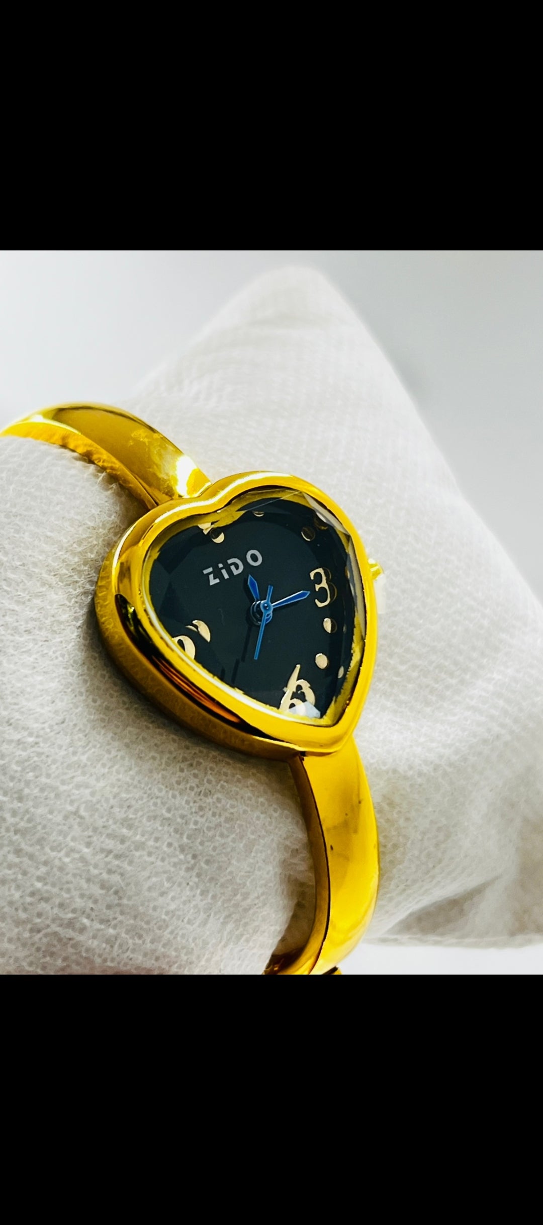 Gold-Tone Heart-Shaped ZIDO Women's Watch