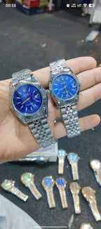 Rolex Datejust-Style Two-Tone Couple Watches