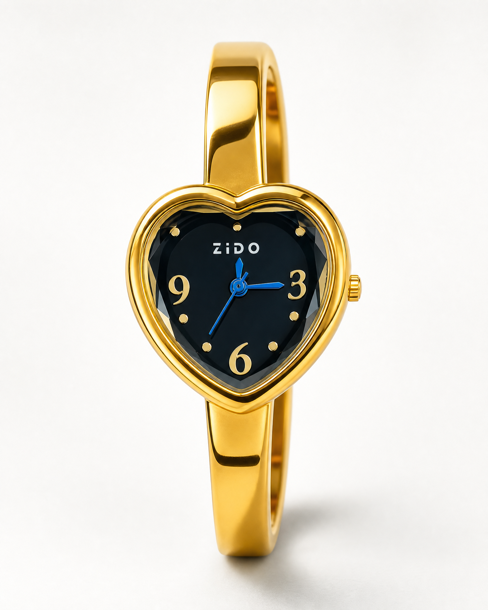 Gold-Tone Heart-Shaped ZIDO Women's Watch