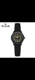 SEASTAR Matte Chocolate Brown Cushion-Case Sports Watch