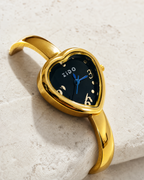 Gold-Tone Heart-Shaped ZIDO Women's Watch