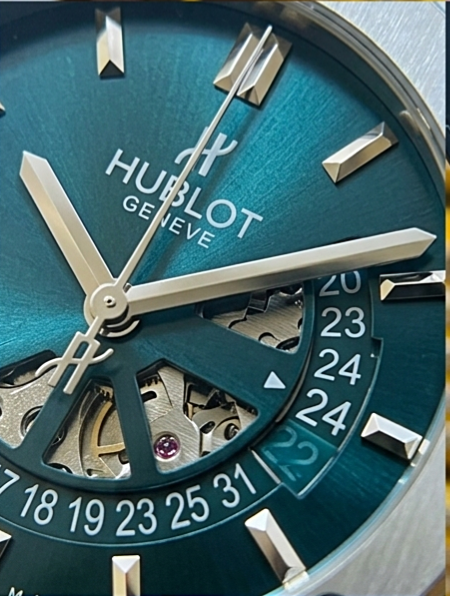 Hublot Classic Fusion Titanium Deep Blue Skeleton