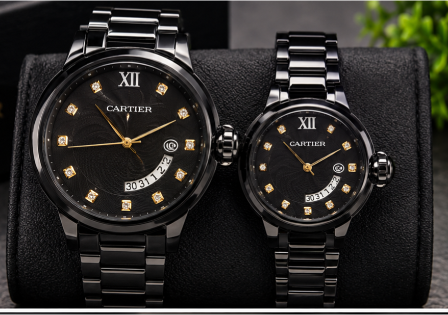 Cartier Ballon Bleu Black Edition – Luxury Couple Watches