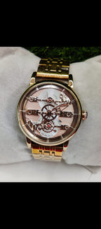 AURELUX™ Gold Skeleton Automatic Luxury Watch for Men