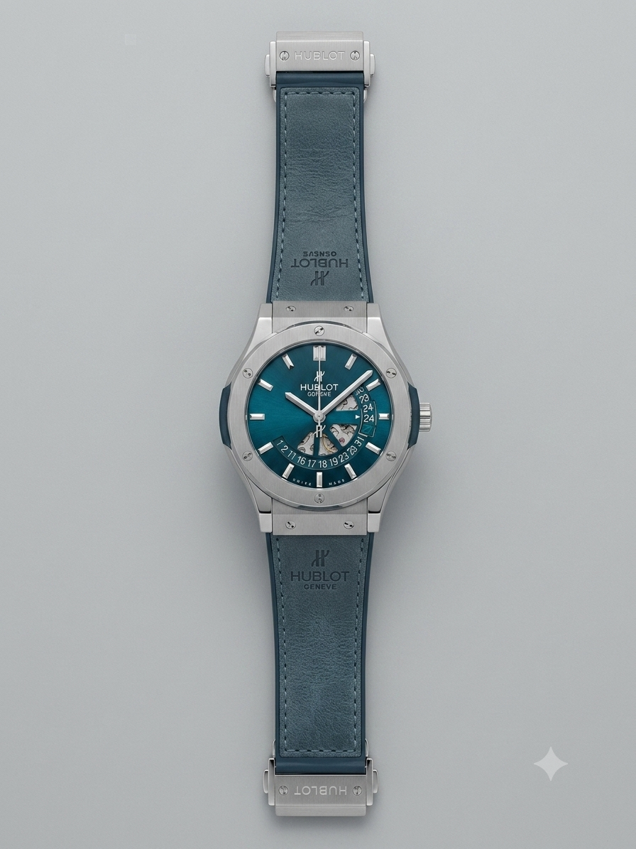 Hublot Classic Fusion Titanium Deep Blue Skeleton