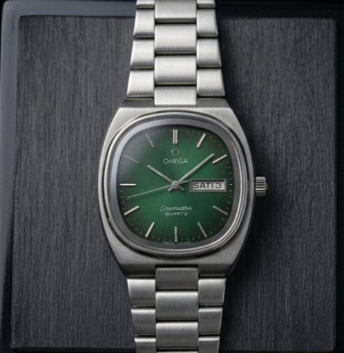 Omega Seamaster Quartz Vintage - Emerald TV Dial