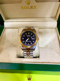 Rolex Datejust 36 – Blue Diamond Dial, Fluted Bezel, Jubilee